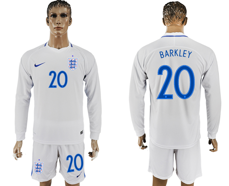 Maillot de foot ENGLAND LONG SLEEVE SUIT #20 BARKLEY  2018 FIFA